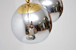 New Pamono Vintage Italian Brass and Chrome Arc Floor Lamp, 1970s