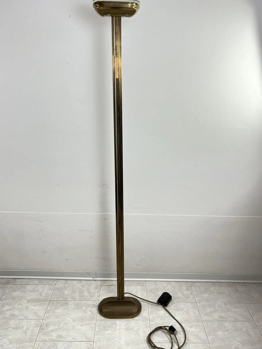 Hot Pamono Vintage Italian Brass Floor Lamp, 1980s