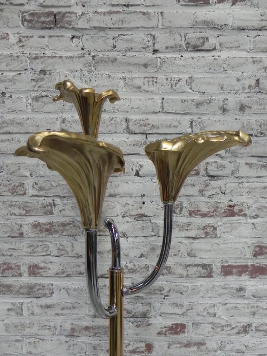 Online Pamono Vintage Italian Calla Lily Floor Lamp