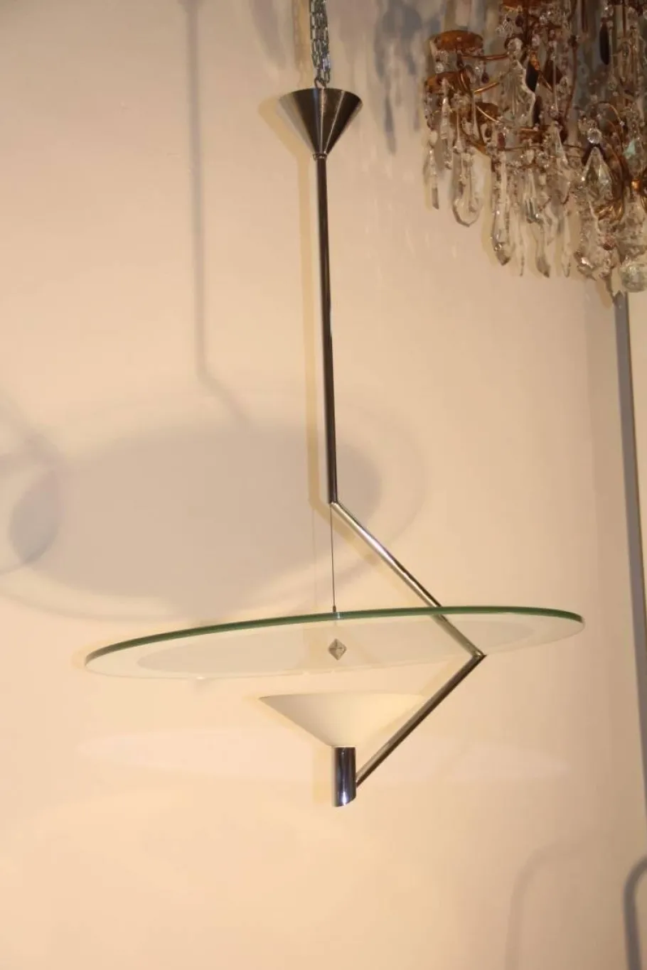 Sale Pamono Vintage Italian Ceiling Lamp by Daniela Puppa for Fontana Arte