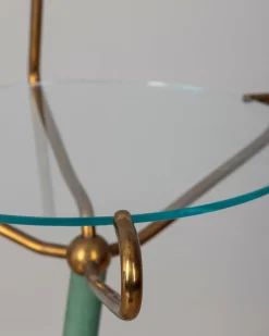 Hot Pamono Vintage Italian Coffee Table with Lamp and Magazine Rack