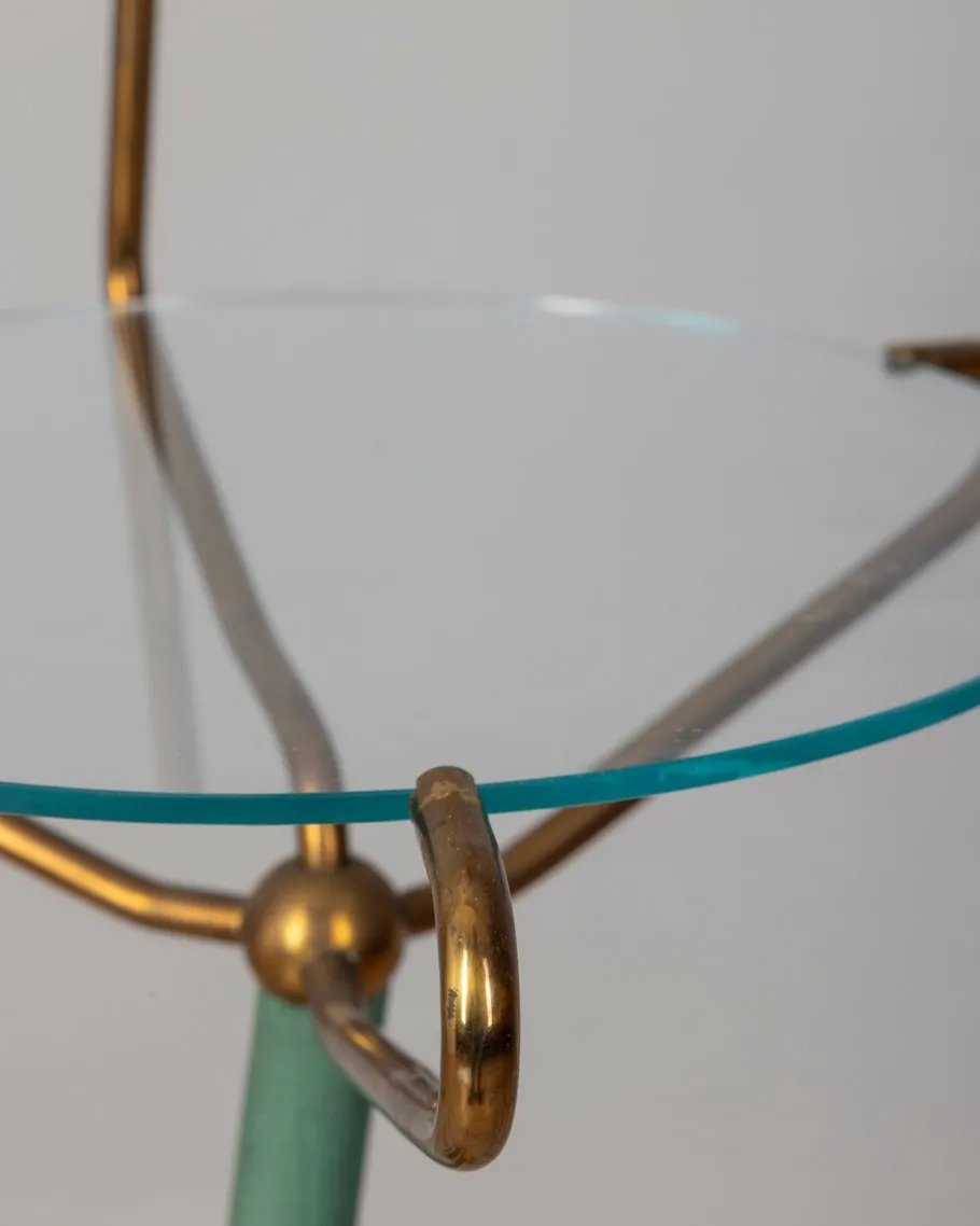 Hot Pamono Vintage Italian Coffee Table with Lamp and Magazine Rack