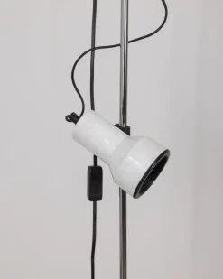 Sale Pamono Vintage Italian Floor Lamp in White Metal, 1970s