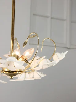 Best Pamono Vintage Italian Murano Glass Flower Chandelier, 1980s