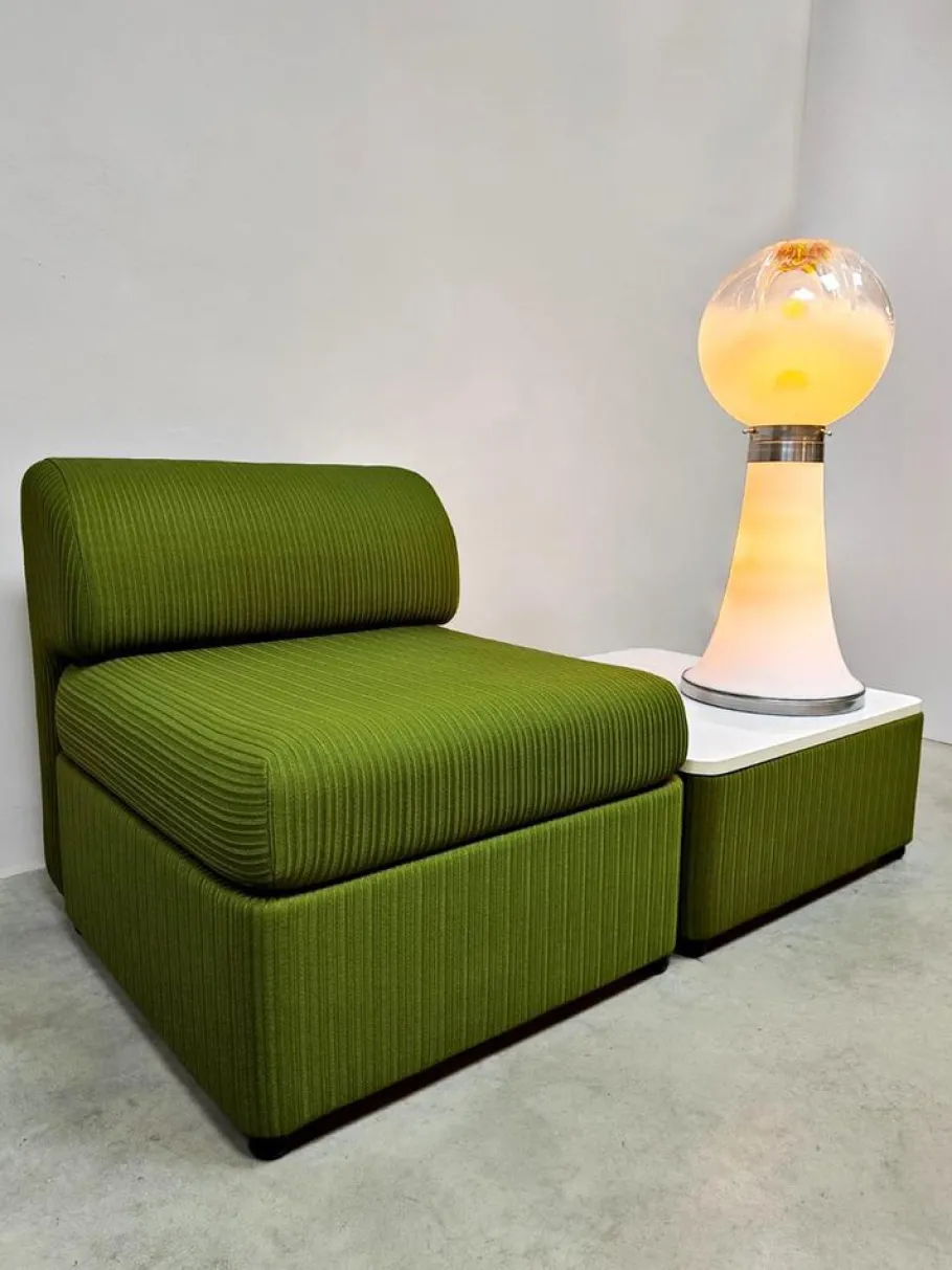 Online Pamono Vintage Italian Murano Glass Floor Table Lamp from Mazzega, 1960s