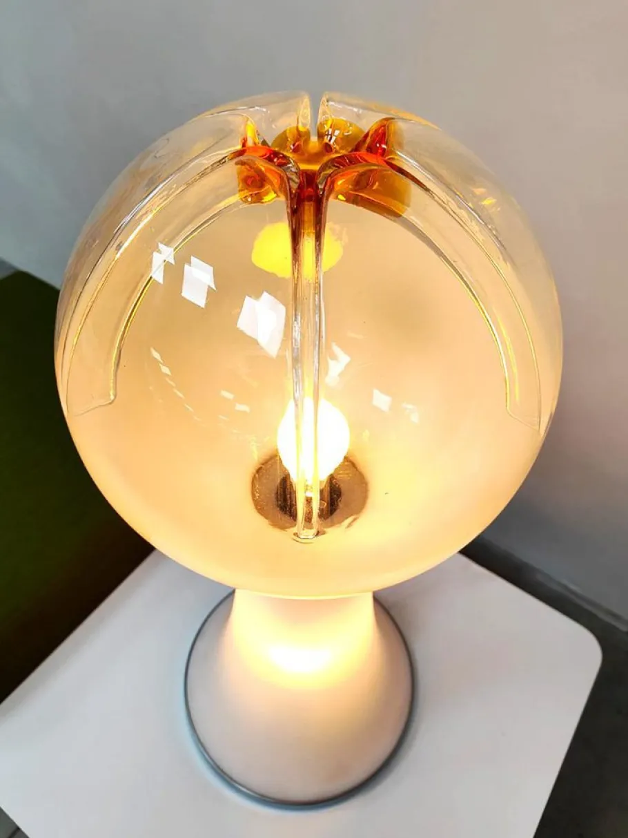 Online Pamono Vintage Italian Murano Glass Floor Table Lamp from Mazzega, 1960s