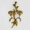 Sale Pamono Vintage Italian Wall Light in Gilded Wood, 1970s