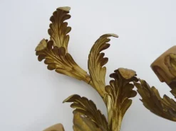 Sale Pamono Vintage Italian Wall Light in Gilded Wood, 1970s