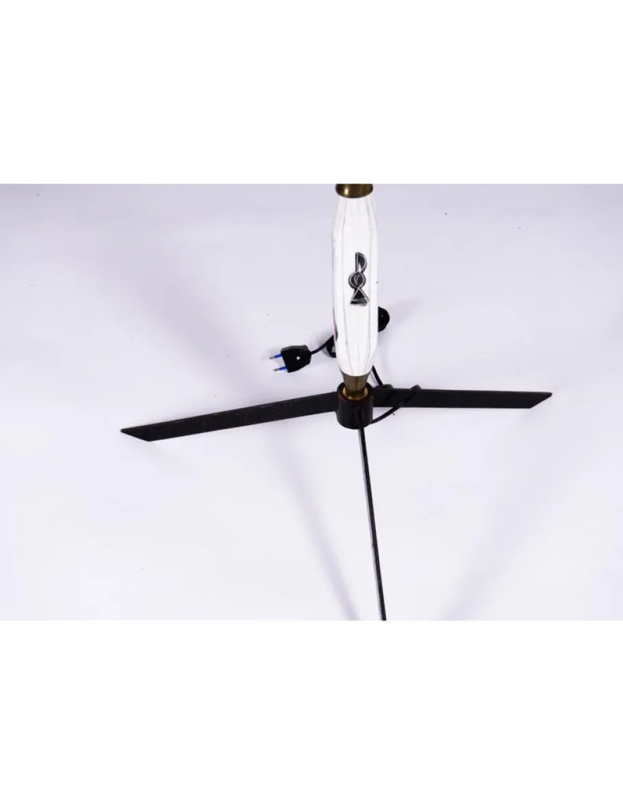 Outlet Pamono Vintage Lamp in Ceramic and Brass