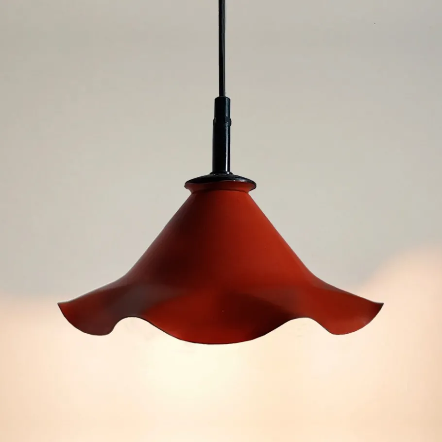 Sale Pamono Vintage Metal Pendant Lamp with Wavy Shade