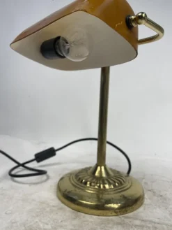 Best Pamono Vintage Ministerial Lamp in Brass and Glass, 1950s