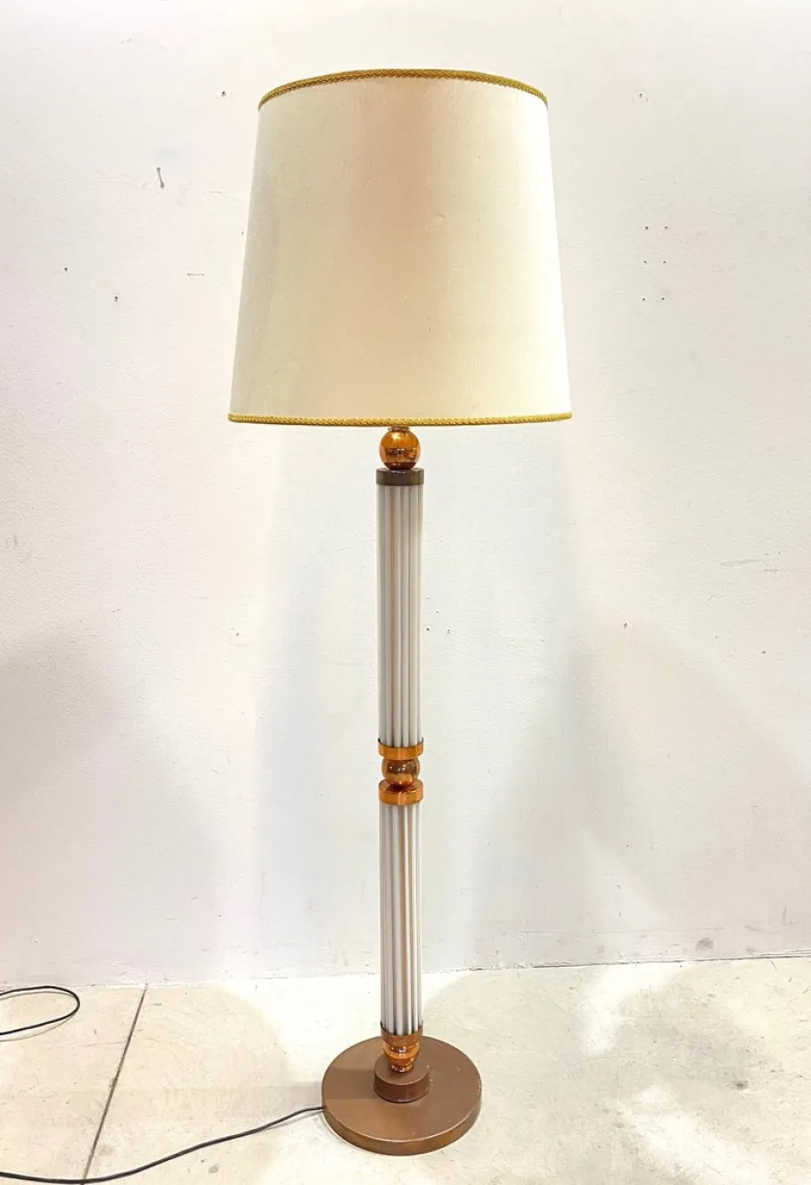 Clearance Pamono Vintage Murano Glass Floor Lamp