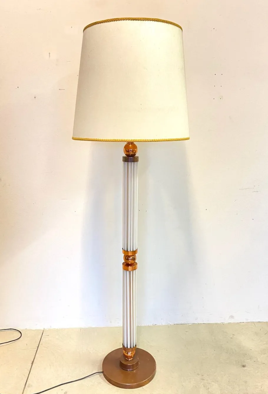 Clearance Pamono Vintage Murano Glass Floor Lamp