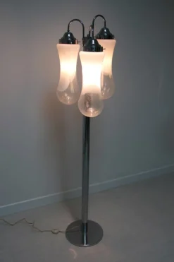 Outlet Pamono Vintage Murano Glass Floor Lamp by Mazzega, 1970s