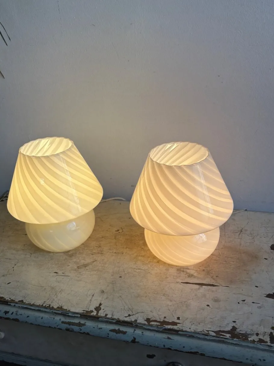 Best Pamono Vintage Murano Glass Mushroom Table Lamp, 1980s