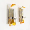 Sale Pamono Vintage Murano Glass Wall Sconces from AV Mazzega, 1970s, Set of 2