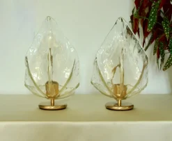 Sale Pamono Vintage Murano Gold Table Lamp by La Murrina, Italy, 1970s, Set of 2