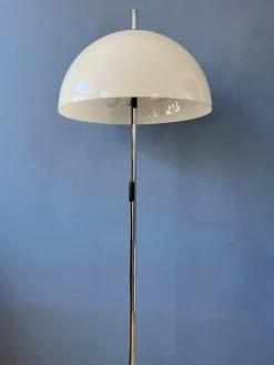 Outlet Pamono Vintage Mushroom Floor Lamp with White Acrylic Glass Shade from Dijkstra, 1970s