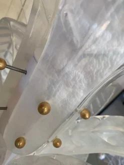 Outlet Pamono Vintage Opalino Palm Tree Murano Glass Floor Lamp from Simoeng