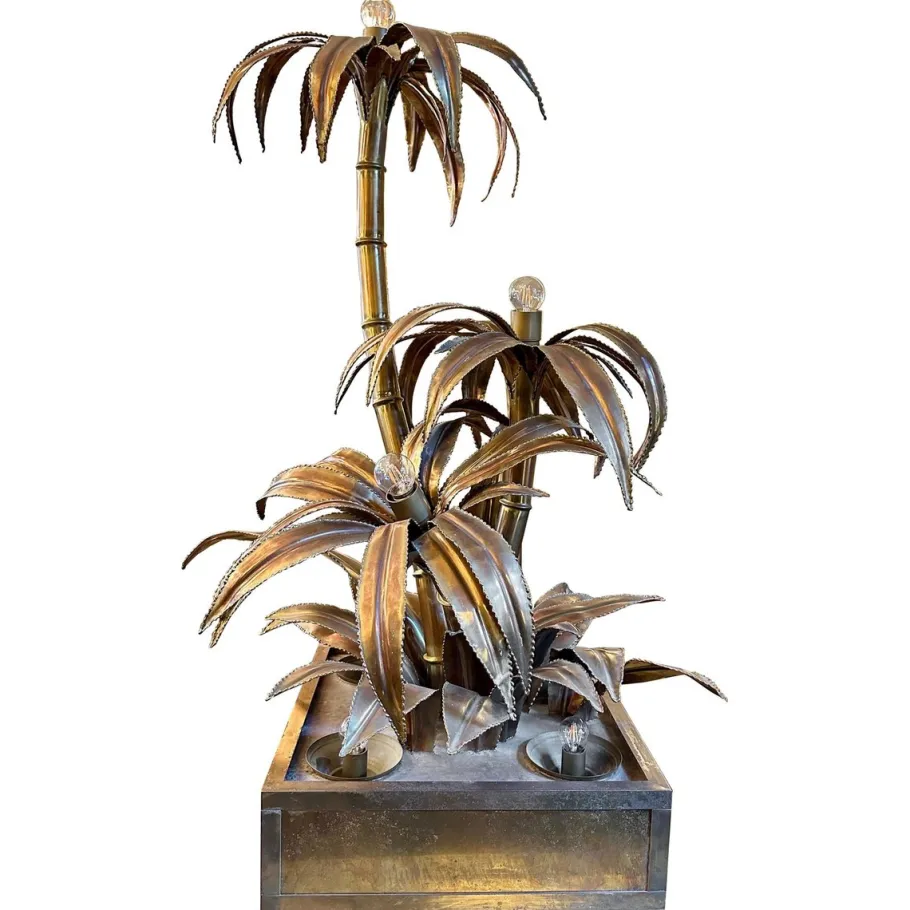 Online Pamono Vintage Palm Tree Floor Lamp from Maison Jansen, 1970