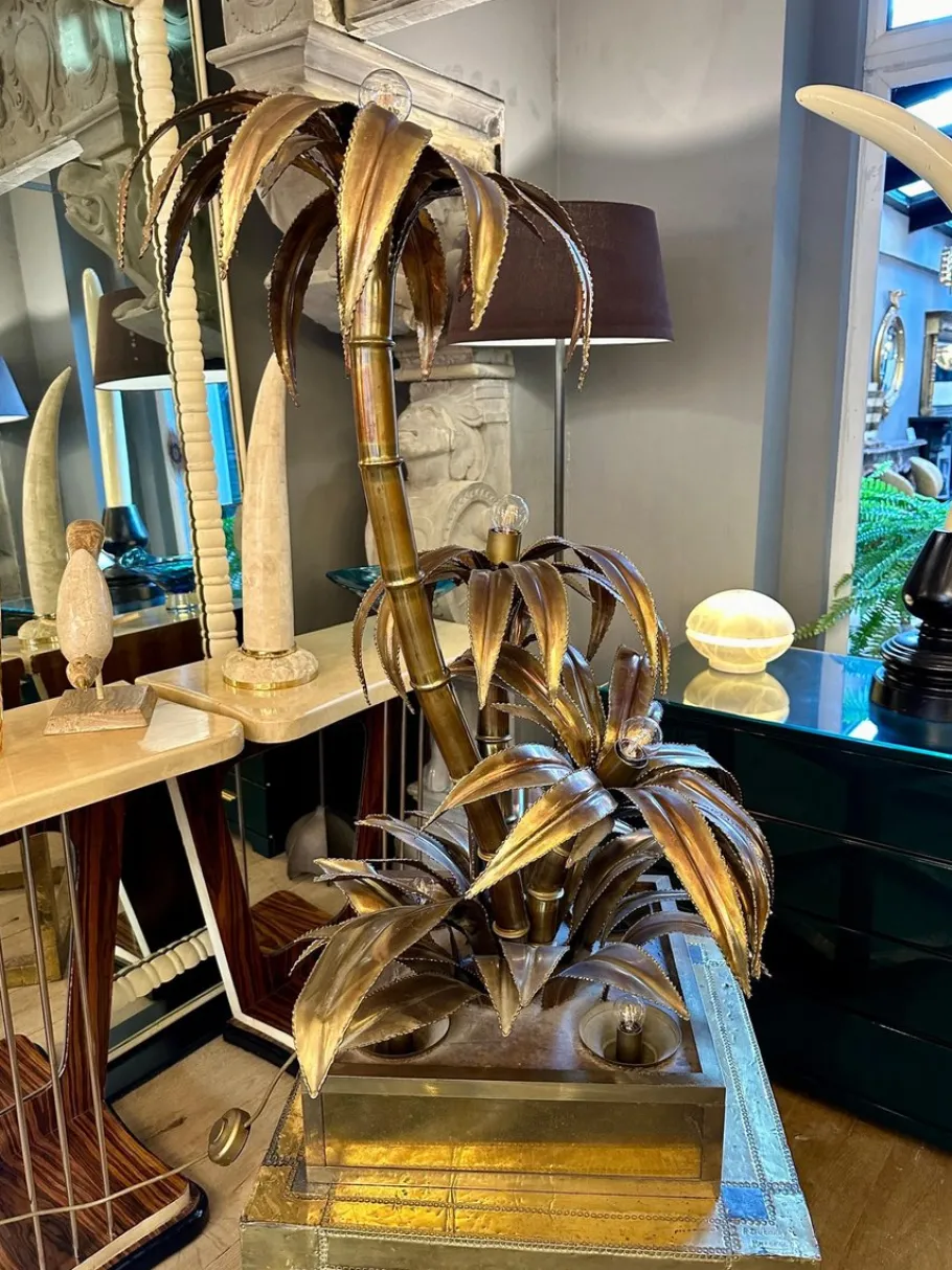 Online Pamono Vintage Palm Tree Floor Lamp from Maison Jansen, 1970