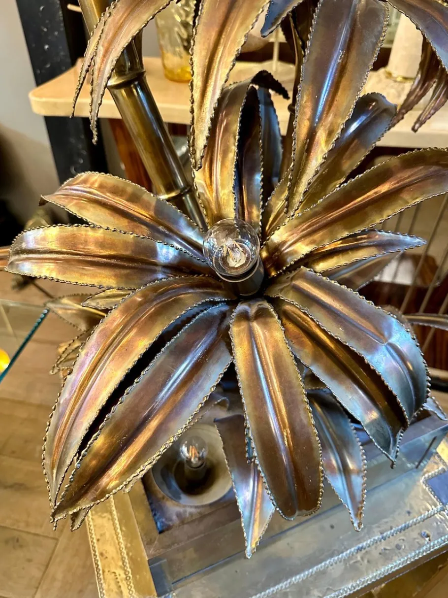 Online Pamono Vintage Palm Tree Floor Lamp from Maison Jansen, 1970