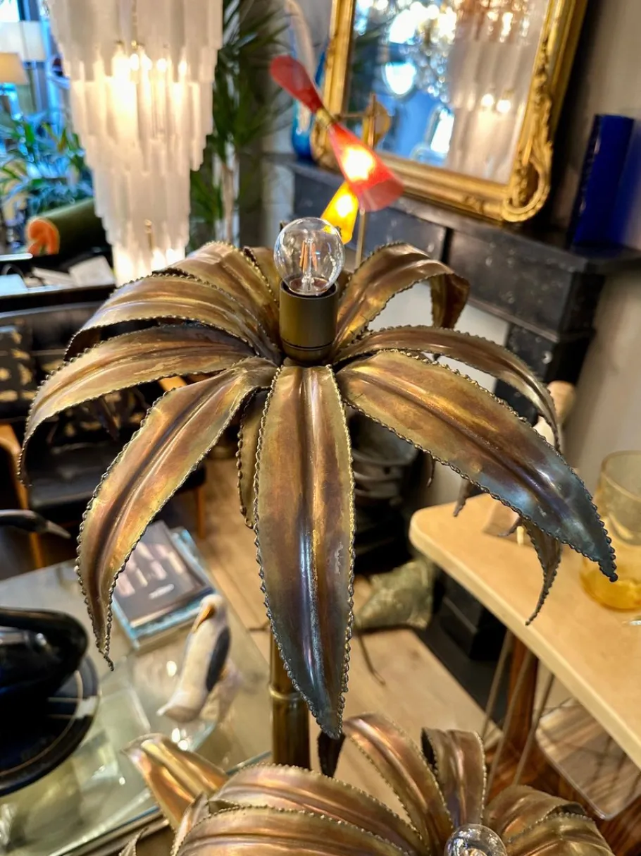 Online Pamono Vintage Palm Tree Floor Lamp from Maison Jansen, 1970