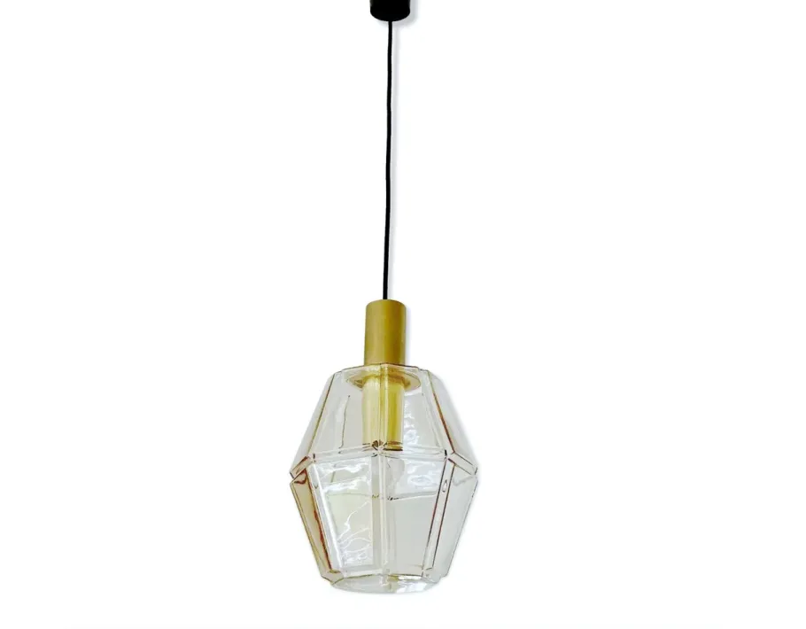 Sale Pamono Vintage Pendant Light in Glass from Limburg