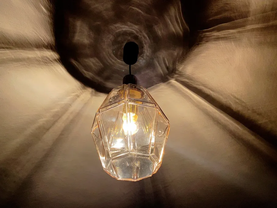 Sale Pamono Vintage Pendant Light in Glass from Limburg