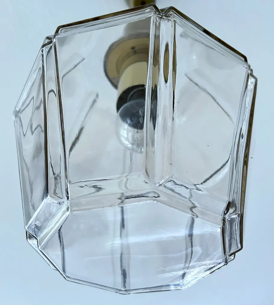 Sale Pamono Vintage Pendant Light in Glass from Limburg