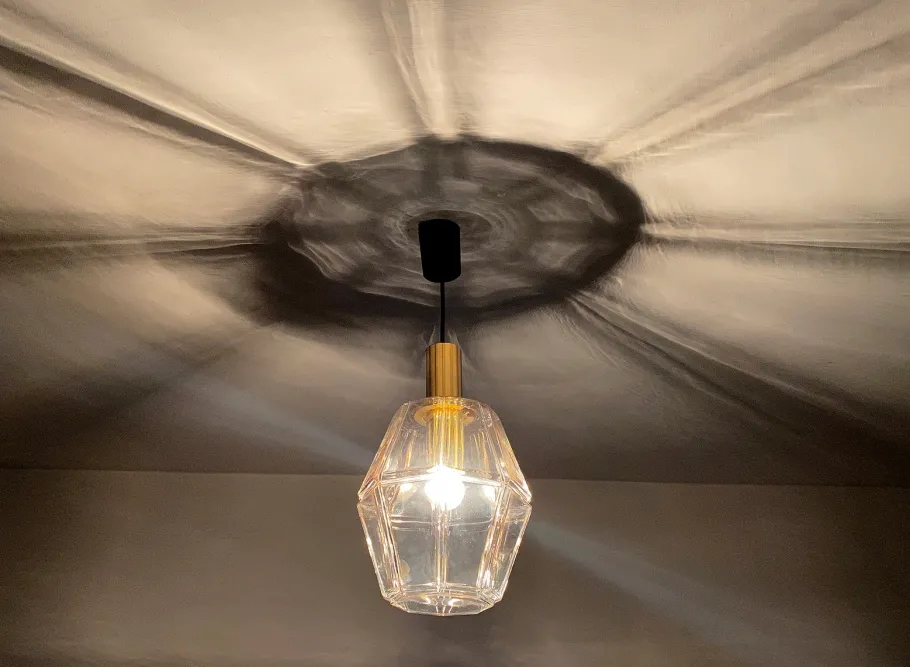 Sale Pamono Vintage Pendant Light in Glass from Limburg