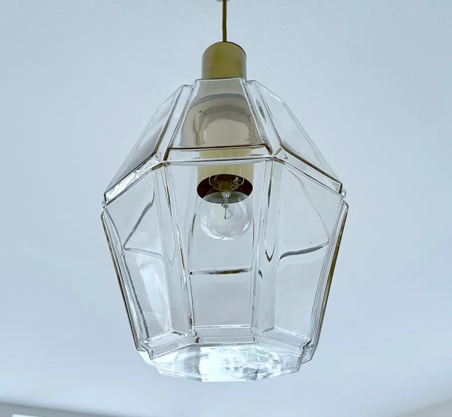 Sale Pamono Vintage Pendant Light in Glass from Limburg