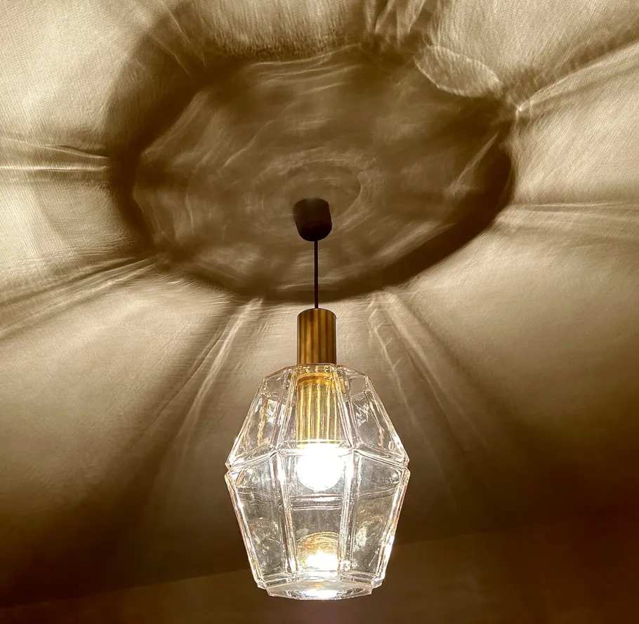 Sale Pamono Vintage Pendant Light in Glass from Limburg