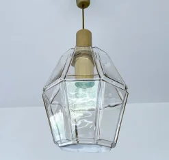 Sale Pamono Vintage Pendant Light in Glass from Limburg