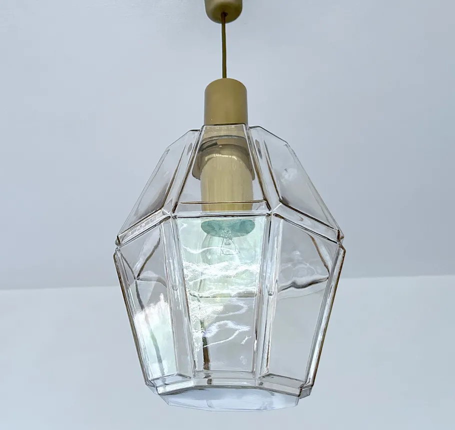 Sale Pamono Vintage Pendant Light in Glass from Limburg