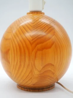 Sale Pamono Vintage Pine Table Lamps from Ikea, Sweden, 1980s, Set of 2