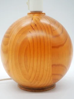 Sale Pamono Vintage Pine Table Lamps from Ikea, Sweden, 1980s, Set of 2