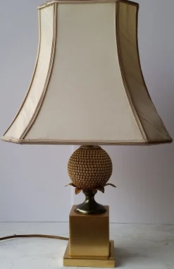Sale Pamono Vintage Pineapple Table Lamp by Maison Jansen for Maison Charles