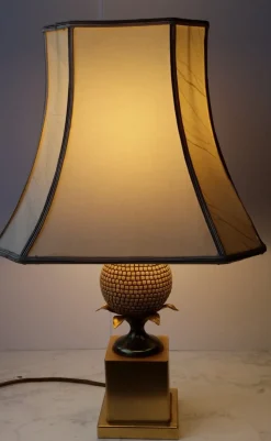 Sale Pamono Vintage Pineapple Table Lamp by Maison Jansen for Maison Charles