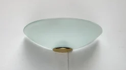 Sale Pamono Vintage Postmodern Glass Wall Lamp Sconce from Metalarte, 1980s