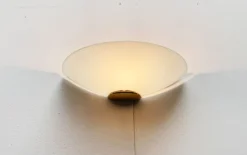 Sale Pamono Vintage Postmodern Glass Wall Lamp Sconce from Metalarte, 1980s