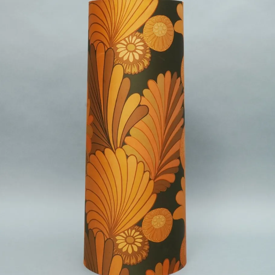 Discount Pamono Vintage Psychedelic Lampshade for Floor Lamp with Glass Base, 1970s