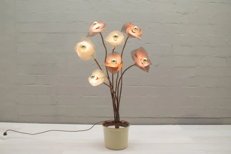 Hot Pamono Vintage Regency Flower Floor Lamp, 1960s