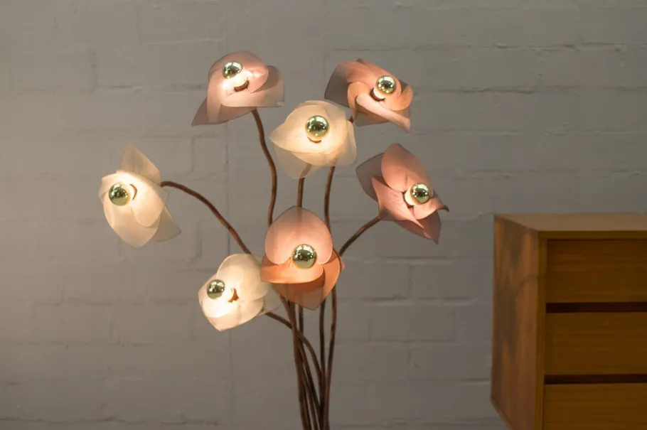 Hot Pamono Vintage Regency Flower Floor Lamp, 1960s