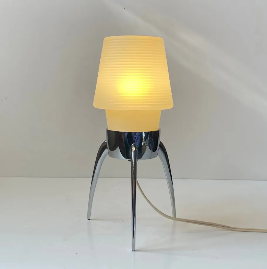 Best Pamono Vintage Rocket Table Lamp in Chrome and Plastic by Rotaflex, 1970s