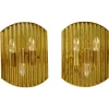 Sale Pamono Vintage Scandinavian Brass Wall Sconces attributed to Alvar Aalto, 1970s, Set of 2