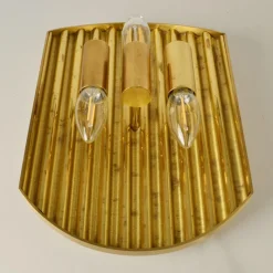 Sale Pamono Vintage Scandinavian Brass Wall Sconces attributed to Alvar Aalto, 1970s, Set of 2