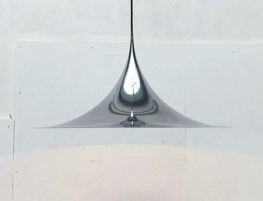 Best Pamono Vintage Semi Pendant Lamp by Bondrup & Thorup for Fog & Mørup