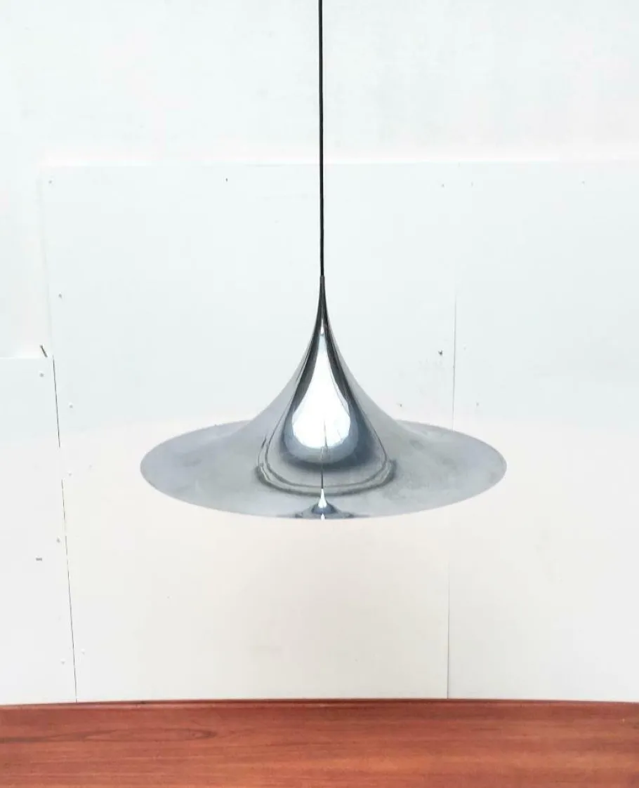 Best Pamono Vintage Semi Pendant Lamp by Bondrup & Thorup for Fog & Mørup