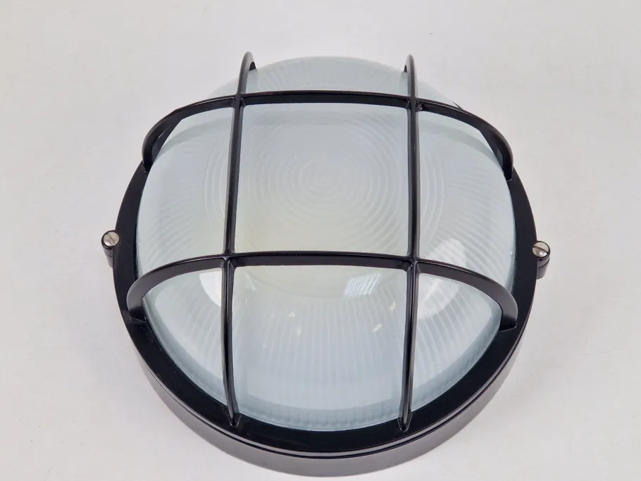 Best Pamono Vintage Simes Outdoor Wall Lamp in Metal & Glass, Italy, 1980s